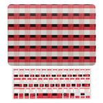 Laptop Case for MacBook Air 13 Inch & New Pro 13 Touch, Silicon Hard Shell Cover, Keyboard Cover Screen Protector Red Black Scottish Check Patterns