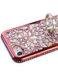 stilluxy I Phone Se 2020 Case Ring Glitter Bling Compatible with Apple iPhone 8 7 se2020 Cases iphonese se2020 iphone7 iphone8 Cover Girly Women Protective Bumper4.7 inch (Red)