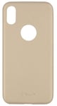 "Slim Synthetic Leather Back Case iPhone X/ XS" Gold