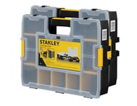 2 x Stanley LARGE SortMaster Parts Organiser Tool Screw Storage Case Box, 195839