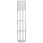 4 Tier Floor Lamp Standing Lamp with Storage Shelf for Home Office