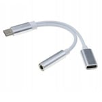 Adaptateur Adaptateur USB-C Mini Jack + Recharge,JL2687