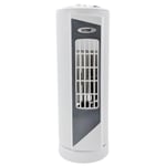 AMOS 14" Tower Fan 3 Speed Compact Portable Free-Standing Oscillating Electric Home Office Air Cooling