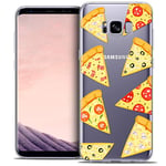 Caseink - Coque Housse Etui pour Samsung Galaxy S8 (G950) [Crystal Gel HD Collection Foodie Design Pizza - Souple - Ultra Fin - Imprimé en France]