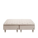DUX - Dux 10 resårbotten medium 180x200 cm/ Top Pad Bäddmadrass/ Konisk läder oatmeal  20 cm - Ramsängar - Beige
