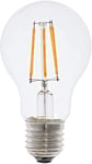 JANDEI - Ampoule LED A60 Filament 6 W Culot E27 Blanc 2700 K (1 UNITÉ). Parfait pour l'hôtel, le restaurant, la maison, le salon. Faible consommation d'énergie.