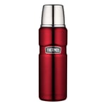 Thermos Bouteille Isotherme Stainless King, Gourde Thermos pour Café, Acier Inoxydable mat, Cranberry, 47 cl, 4003248047