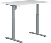 Sun-Flex II höj-/sänkbart bord, 120x80, vit/grå