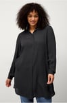 Zizzi - Långskjorta Erose L/S Long Shirt - Svart