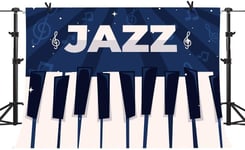 HD Jazz Backdrop 7x5FT Black and White Piano Keys Background Vinyl Photo Studio Props BJDSPH77