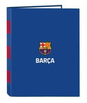 SAFTA F.C. BARCELONA 2nd EQUIPATION – Folder with Folios 4 Rings, Ideal for Chil