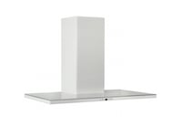 Silverline Nordic Dark Sl 3122-90 Hv - Kåpa - Skorsten, Plan - Bredd: 89.8 Cm - Djup: 50 Cm - Utsug Och Återcirkulering (-) - Vit