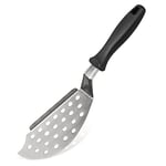 FM Professional 21723 Spatule de Cuisine pour Poisson, spatule Cuisine, spatule perforée pour plancha, spatule plancha, spatule INOX, ustensile de Cuisine, Acier Inoxydable, Plastique, 33,5 cm