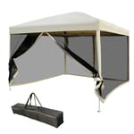 2.97 x 2.97m Gazebo Canopy Pop Up Tent Mesh Screen Garden Shade Mesh