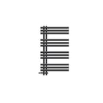 ECD Germany Design Handduk Iron EM - 600 x 1000 mm - antracit - radiator