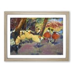 Before The Performance By Edgar Degas Classic Painting Framed Wall Art Print, Ready to Hang Picture for Living Room Bedroom Home Office Décor, Oak A3 (46 x 34 cm)