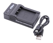 vhbw Chargeur USB de batterie compatible avec Medion Life X47023, P47011, MD86423, MD86695 batterie appareil photo digital, DSLR, action cam