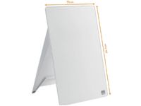 Nobo Diamond - Whiteboard-tavla - skrivbord - 220 x 300 mm - glas - klar