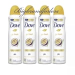 Dove Go Fresh Passion Fruit& Lemongrasses Deodorant  Spray 150ML - 4 Pack