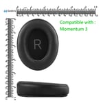Geekria Replacement Ear Pads for Sennheiser Momentum 3 Headphones (Black)
