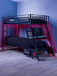 X Rocker Armada Dual Bunk Bed With Gaming Desk