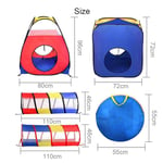 Portable 4 in 1 Childrens Kids Baby Play Pop Up Tent Tunnel Ball Pit Playhouse