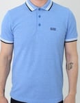 New Mens Hugo Boss Paddy Polo T Shirt Light Blue  50302557 Size S