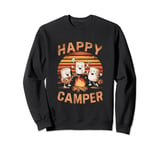 Happy Camper Smores Marshmallow Kids Boys Girl Funny Camping Sweatshirt