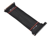 Thermaltake Tt Premium Pci-E 4.0 Extender - Pci Express X16-Kabel - 164 Pin Pci Express (Hane) Till 164 Pin Pci Express (Hona) Vinklad - 1 A - 20 Cm - Svart