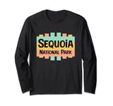 Sequoia National Park Retro US National Parks Nostalgic Sign Long Sleeve T-Shirt