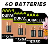 40 x Duracell AA 2500mAh Recharge Rechargable Battery HR6 / DX1500