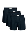 Tommy Hilfiger Men Boxer Shorts Cotton Pack of 3, Blue (Desert Sky/Desert Sky/Desert Sky), S