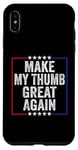 Coque pour iPhone XS Max Make My Thumb Great Again - Récupération chirurgicale de la douleur au pouce cassé