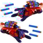 2 set Spiderman Launcher Handskar, Barn Plast Cosplay Handske Helt