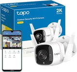 Tapo 2K Wireless Outdoor Security Camera, Motion Detection, IP66 Weatherproof,