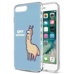 Yoedge Phone Case Designed for New Apple iPhone SE 2020/7 / 8, Clear Silicone Shockproof TPU Transparent with Print Cartoon Pattern Anti-Scratch Bumper Back Cover for New Apple iPhoneSE 2, Alpaca