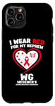 Coque pour iPhone 11 Pro Je porte du rouge pour la granulomatose de mon neveu Wegener