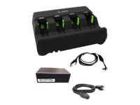 Zebra 4-Slot Battery Charger Kit - Batteriladdare - För Symbol Li3608  Digital Scanner Ds3608, Ds3678  Zebra Ds3608, Ds3678, Li3608, Li3678