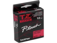 Brother TZe-132 - Rött på transparent - Rulle (1,2 cm x 8 m) 1 kassett(er) bandlaminat - för Brother PT-D210, D600, H110, P750, P950 P-Touch Cube PT-P300 P-Touch Cube Pro PT-P910