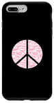 Coque pour iPhone 7 Plus/8 Plus Panneau de paix camouflage rose