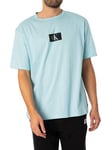 Calvin KleinBox Logo Lounge T-Shirt - Aquatic