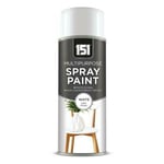 1 x 151 White Satin 400ml Aerosol Paint Spray Cars Wood Metal Walls Graffiti