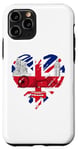 iPhone 11 Pro Cool UK Flag Heart Graphic Proud To Be British I Love London Case