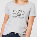 Jaws Quint's Shark Charter Women's T-Shirt - Grey - 4XL