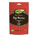 Raw Vegan Organic Goji Berries - Pure Raw Goji Berries, 3 x 150g, The Raw Chocolate Company, 100% Natural, Non GMO, Premium Quality, Vegetarian, Bulk Buy Superfood Snacks
