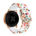 Samsung Galaxy Watch Active 2 44mm Armband i silikon, blommor