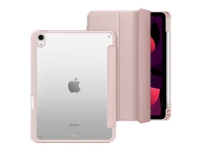 eSTUFF NEW YORK - Flip Cover för surfplatta - spegel - polyuretan, polykarbonat, mjuk termoplastisk polyuretan (TPU) - rosa, transparent - för Apple 10,9-tums iPad (10:e generationen)