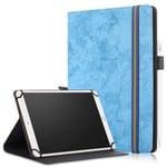 SINSO Universal Case for 9-11 Inch Tablet, Stand Folio Case Cover for All 9-11" Tablets (Samsung Tab 9.6/10.1/10.5, iPad 9.7-11", Lenovo Dragon Touch 10", Huawei 10.1-10.8, Fire HD 10), Sky Blue