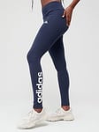 adidas Sportswear Womens Linear Leggings - Navy, Navy, Size S, Women