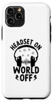 iPhone 11 Pro Headset On World Off Video Gamer Gaming Games Case
